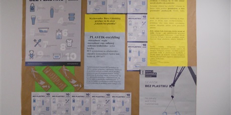 Powiększ grafikę: „Gdańsk bez plastiku” plakat promujący akcję 