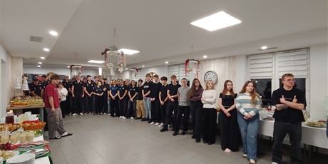 Spotkanie świąteczne w bursie przy ul. Wyzwolenia 49